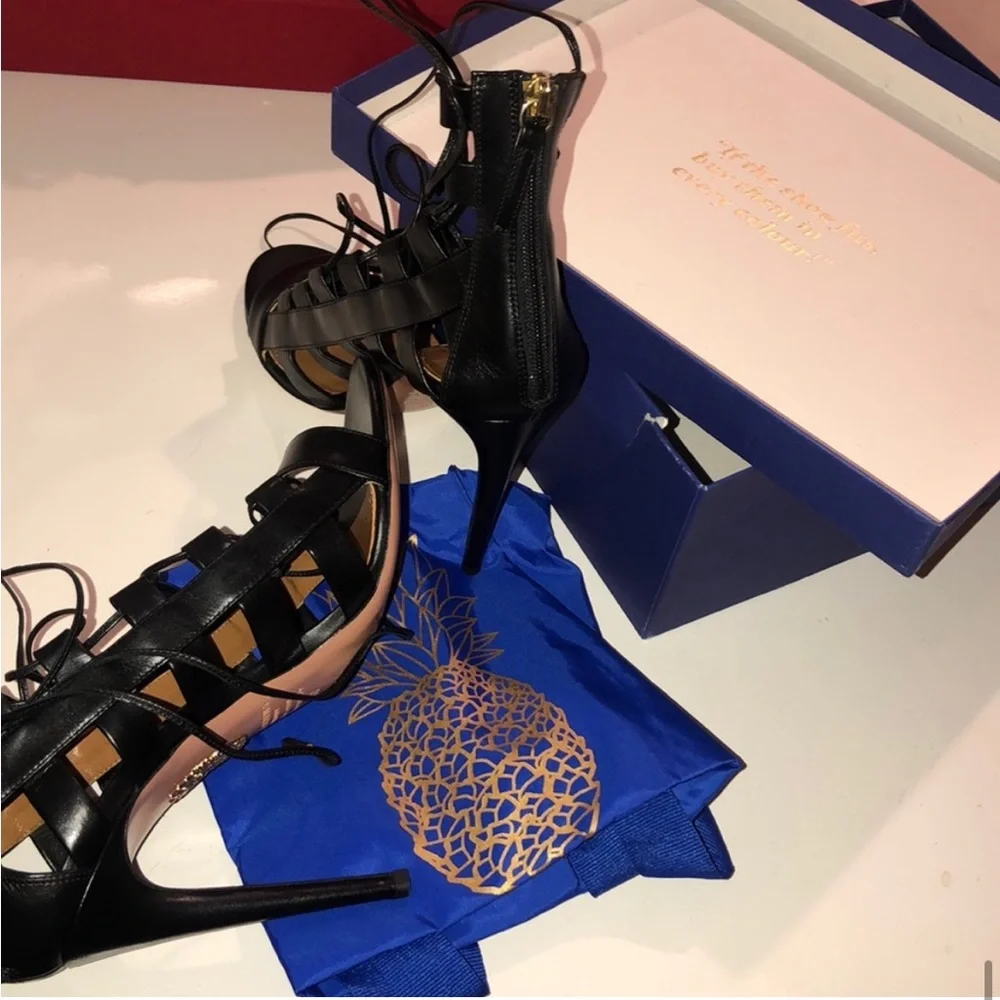 Aquazzura Amazon Lace Up Heels - Picture 8 of 8